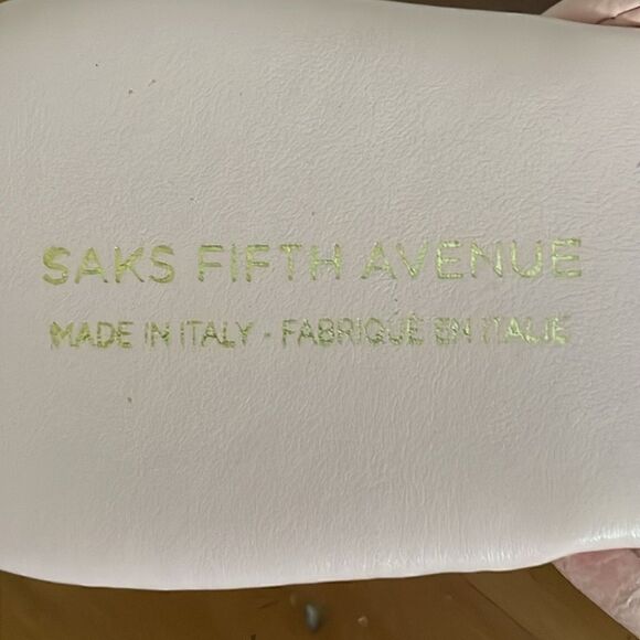 Saks Fifth Avenue Pink Thong Sandals - Picture 2 of 6